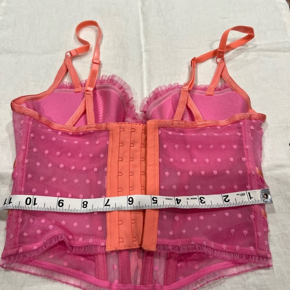 Victorias Secret Pink Polka Dots Bustier 32D - Picture 3 of 3